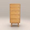 Percy 5 Drawer Tall Chest of Drawers | Oak