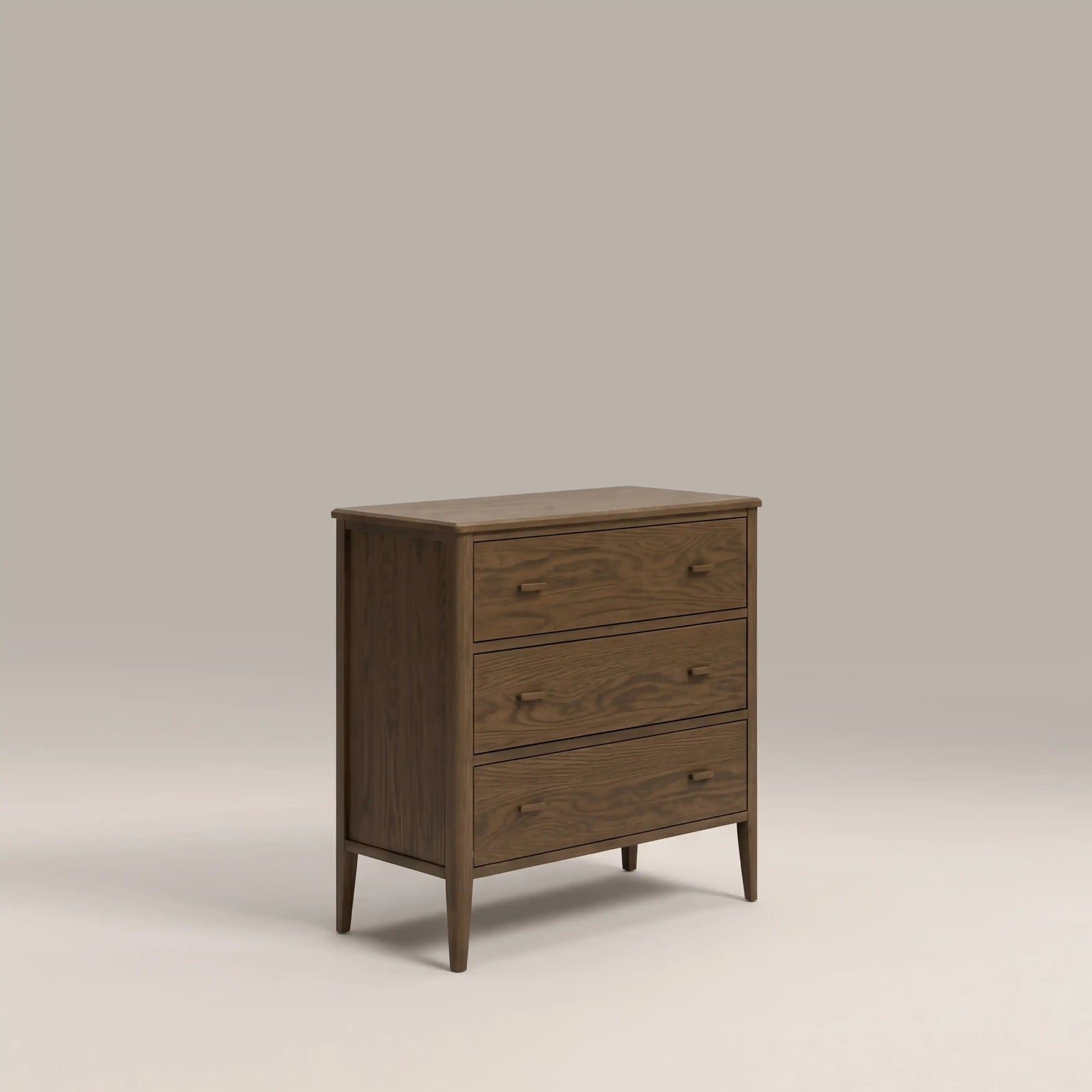 Zander 3 Drawer Chest of Drawers | Walnut