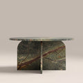 Alba Round Coffee Table | Ember Green Marble
