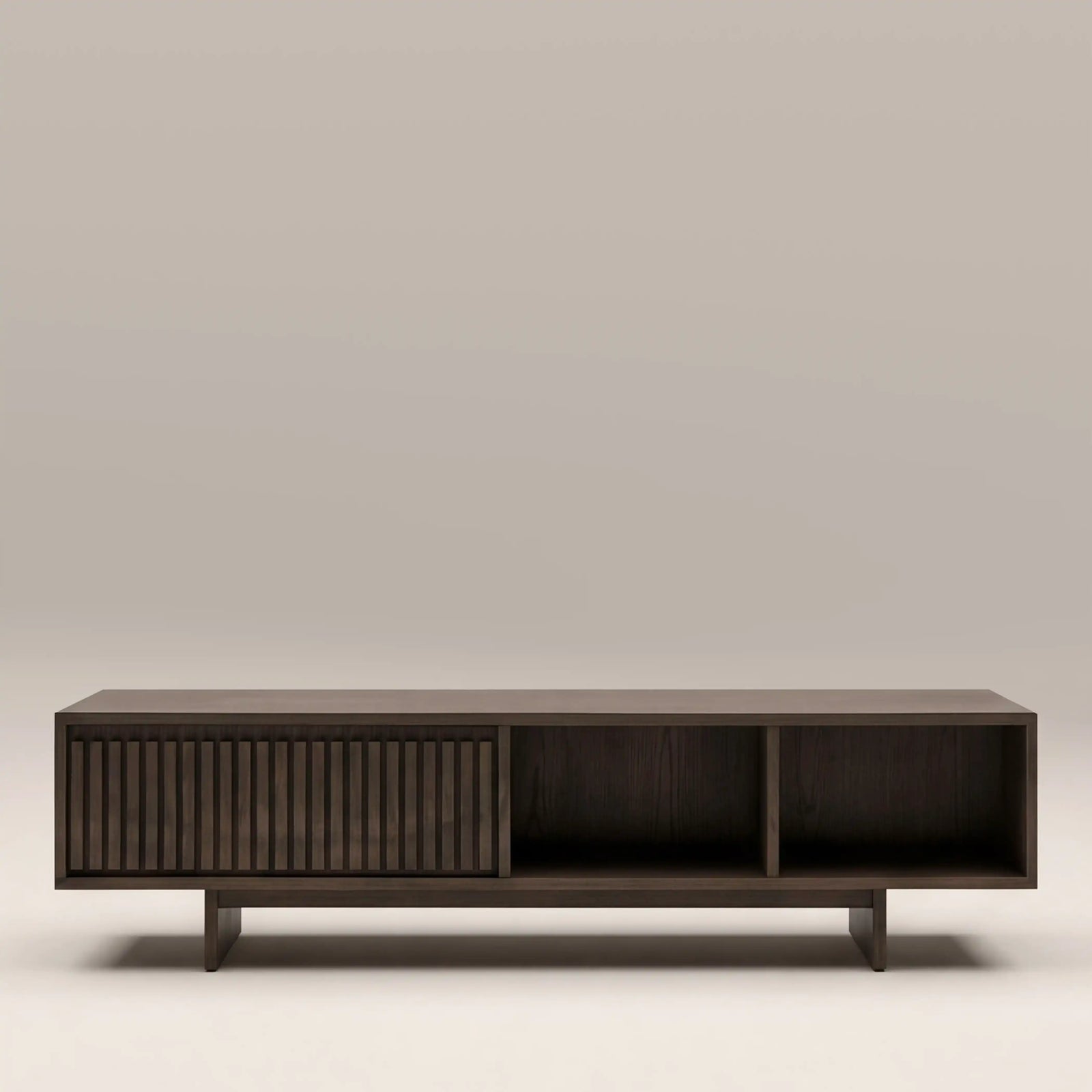 Tampere Rectangle Wooden Storage Coffee Table | Dark Walnut