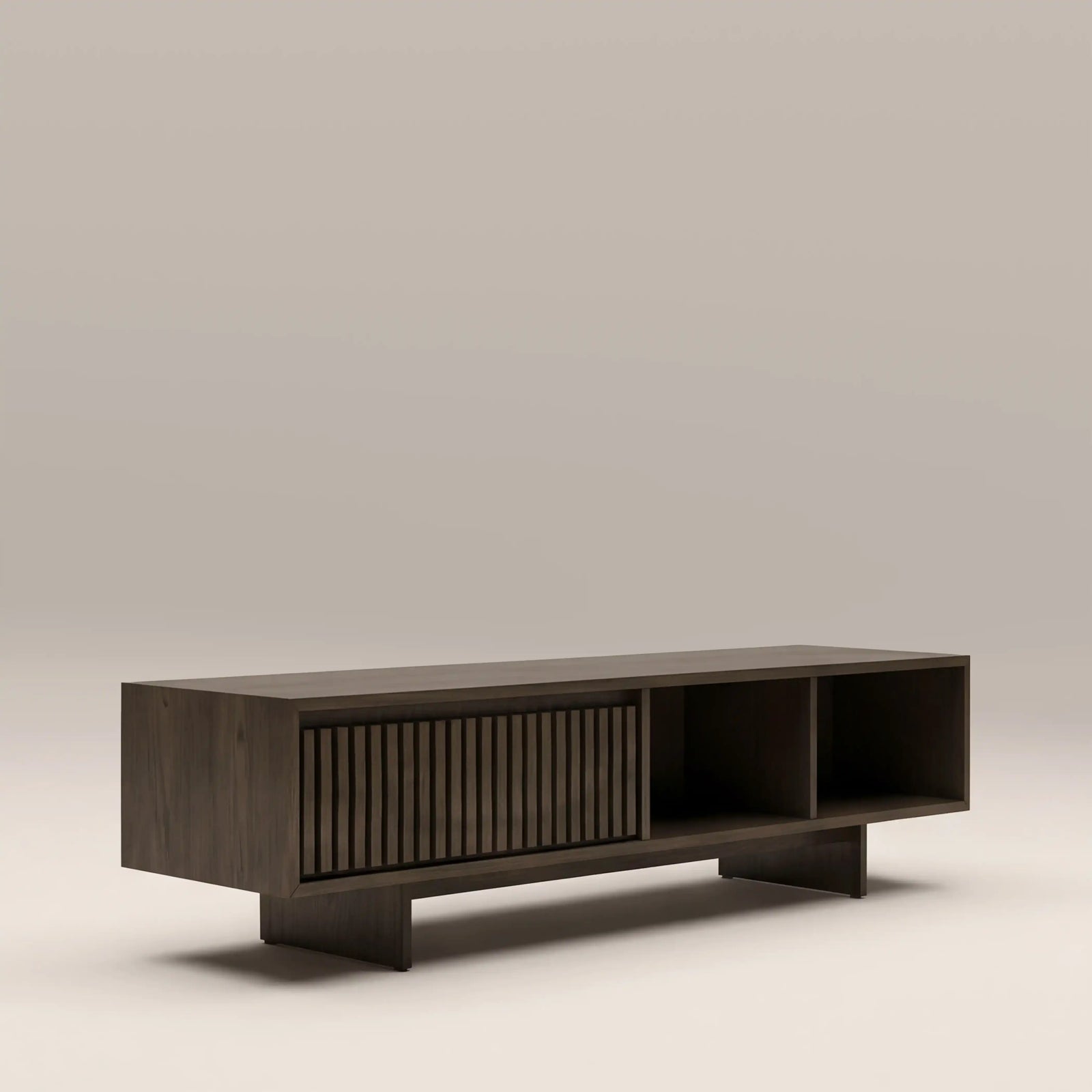 Tampere Rectangle Wooden Storage Coffee Table | Dark Walnut