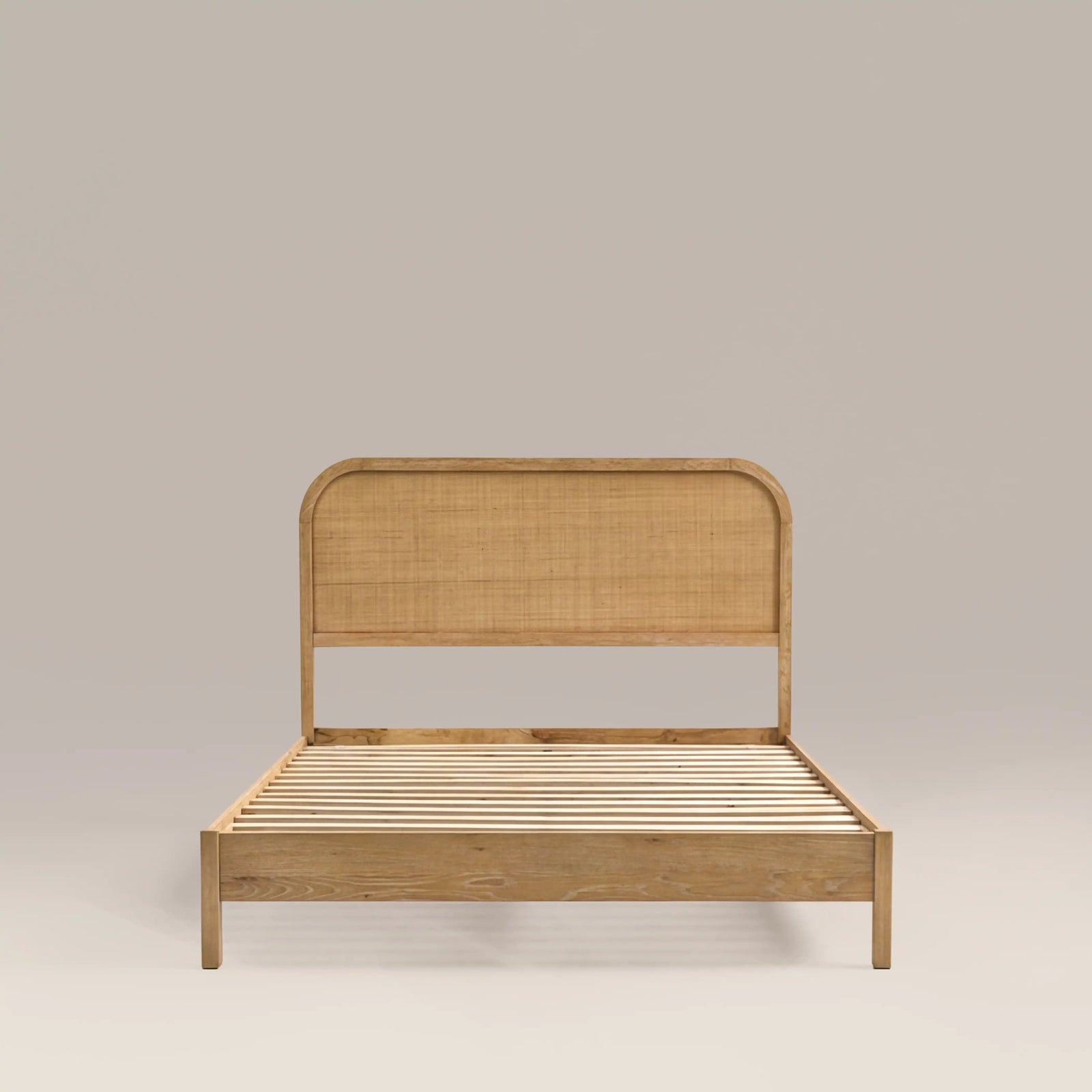 Ashen Wooden Double Bed | Oak