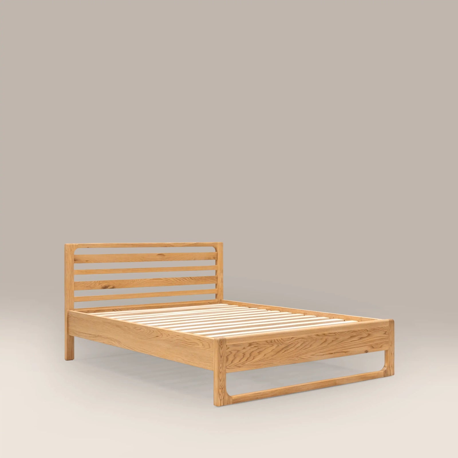 Blair Wooden Double Bed | Oak