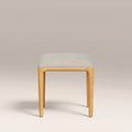 Percy Low Stool | Ivory Fabric & Oak