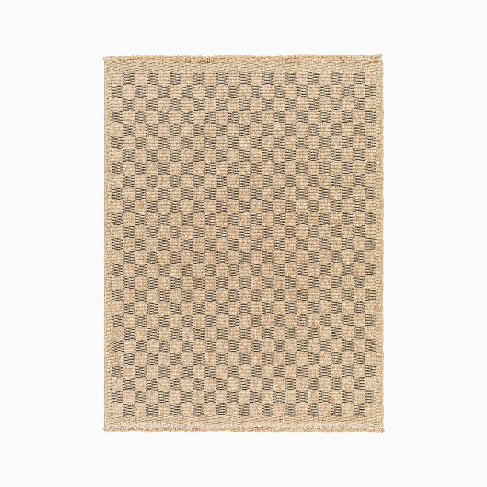 Brissa Rug | Natural Checkerboard