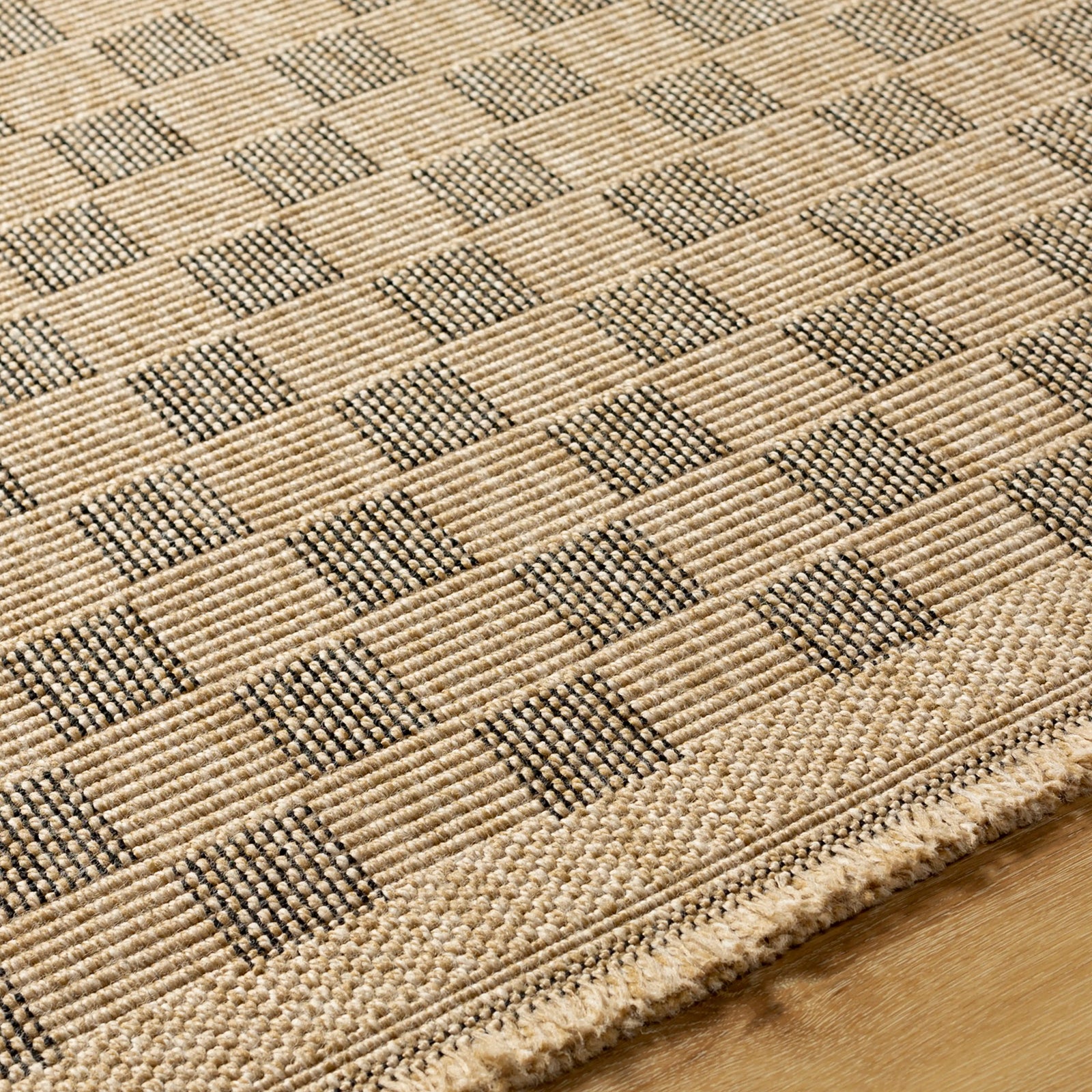 Brissa Rug | Natural Checkerboard