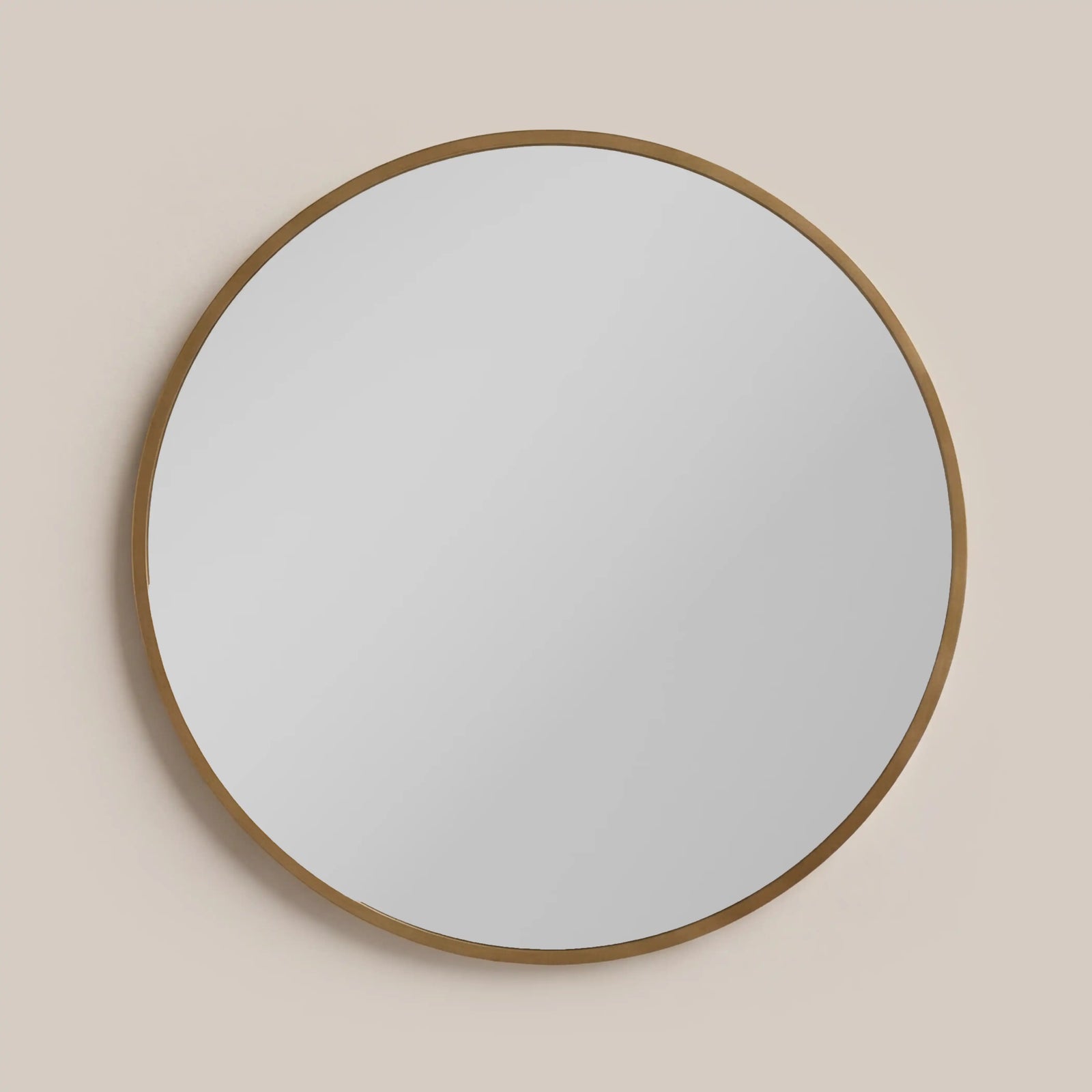 Oliver Round Dressing Table Mirror, 73 x 73 cm | Brass