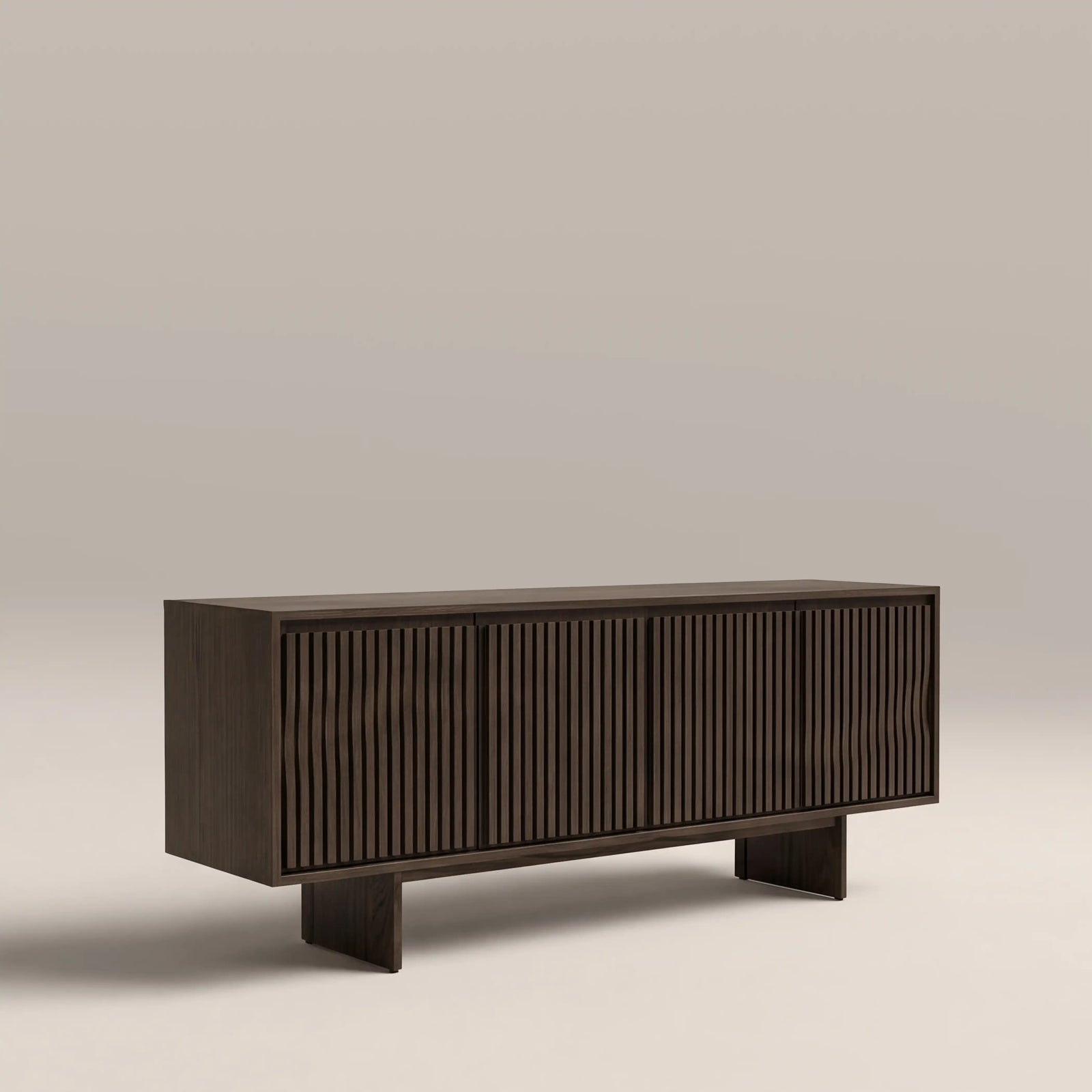 Tampere 4 Door Wooden Sideboard | Dark Walnut