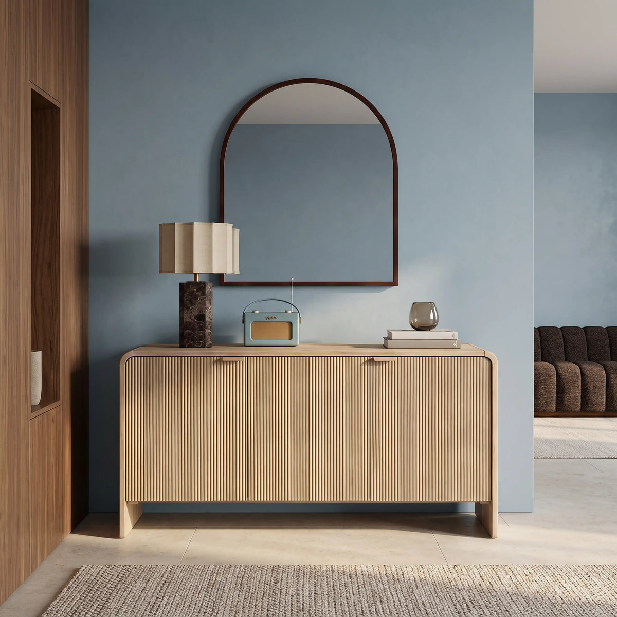 Winnie 3 Door Wooden Sideboard | Natural Mango Wood