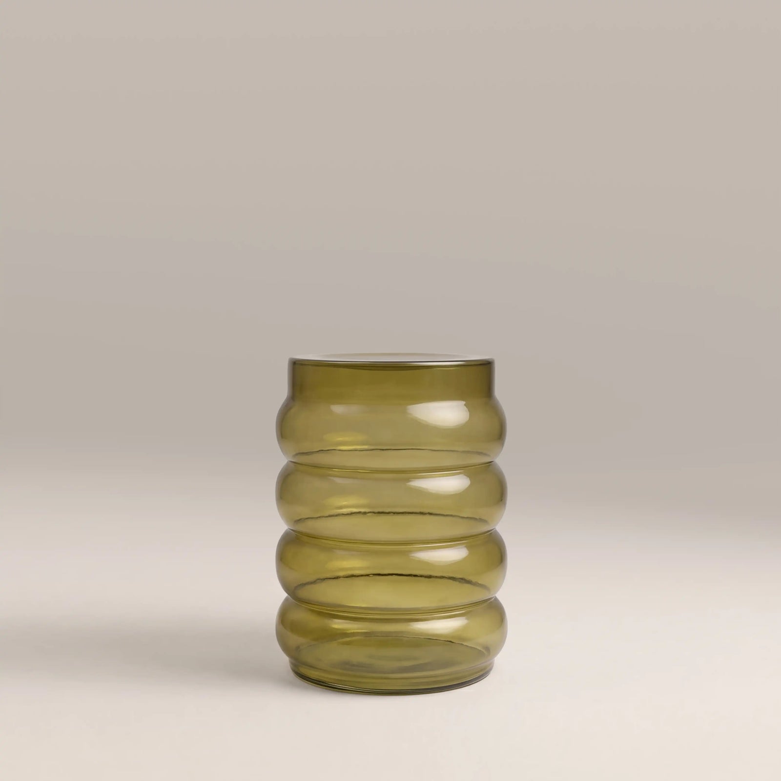 Tove Round Side Table | Forest Green Glass