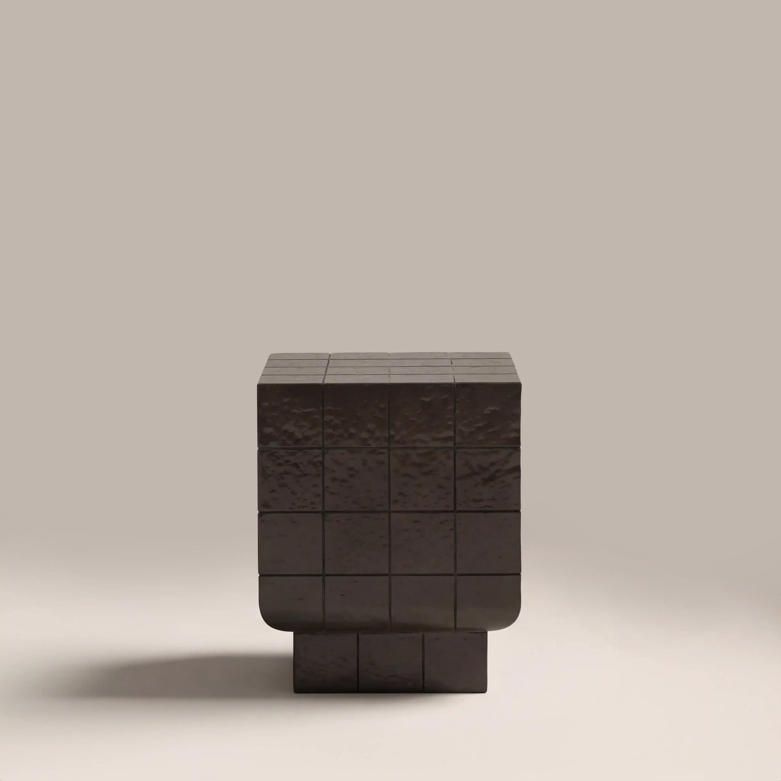 Zephyr Square Side Table | Cocoa