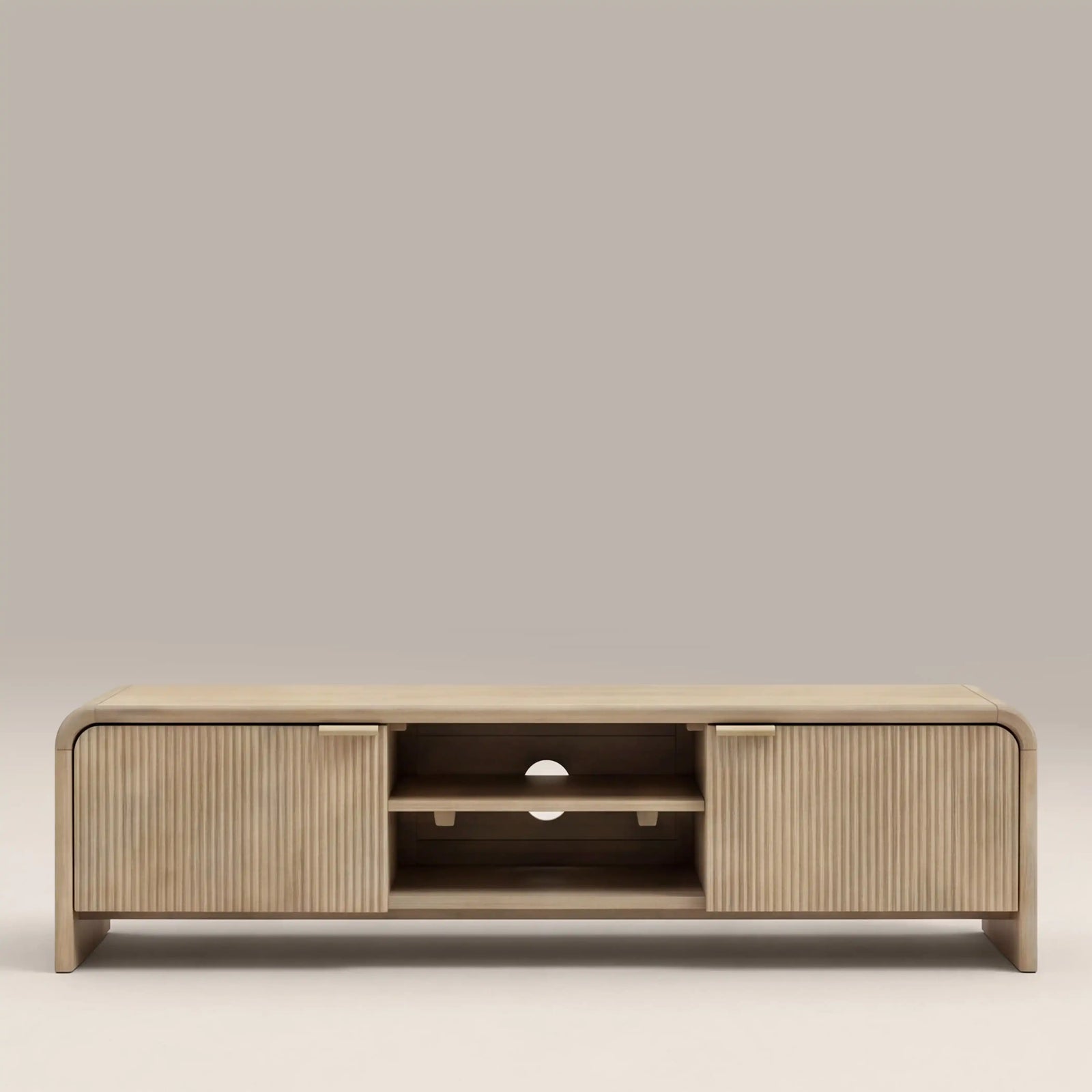 Winnie 2 Door Wooden TV Stand | Natural Mango Wood