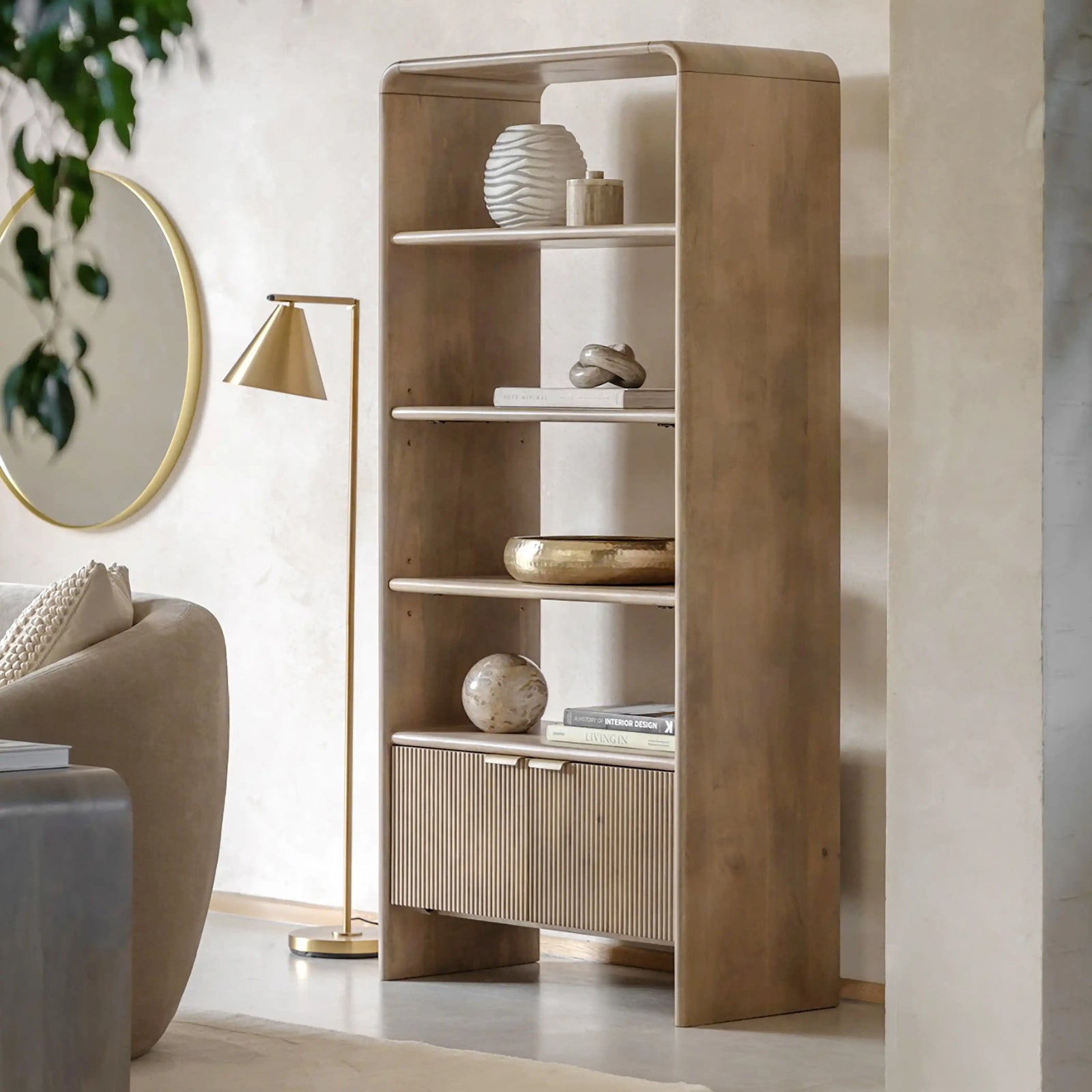 Winnie Wooden Display Unit | Natural Mango Wood