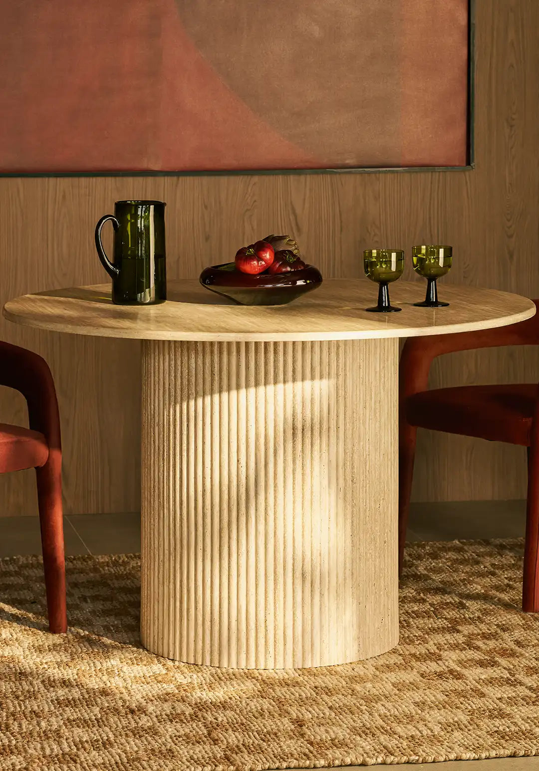 Aisa Dining Chair, Rust Red Sustainable Velvet | Cult Furniture – Cult ...