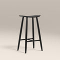 Hatton Wooden Bar Stool | Black