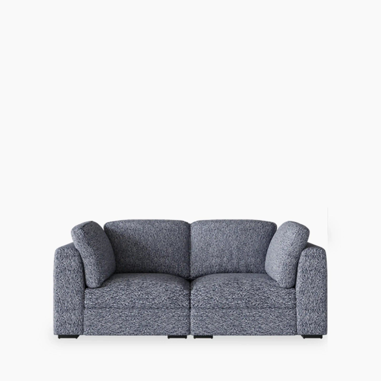 Brigitte 2 Seater Modular Sofa | Blue Chenille Fabric