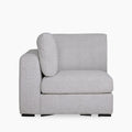 Brigitte 1 Seater Corner Sofa Section | Light Grey Chenille Fabric