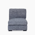 Brigitte 1 Seater Sofa Section | Blue Chenille Fabric