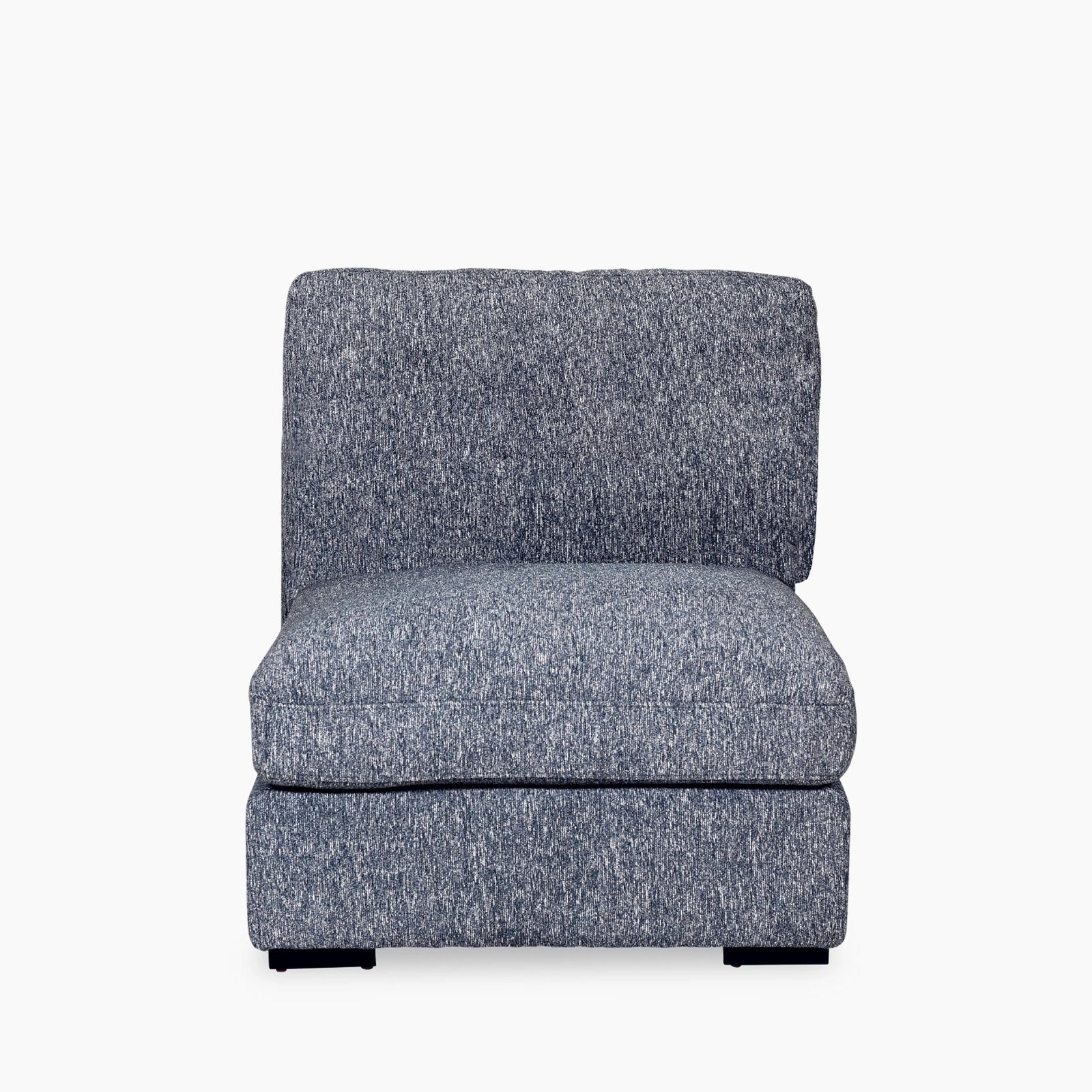 Brigitte 1 Seater Sofa Section | Blue Chenille Fabric