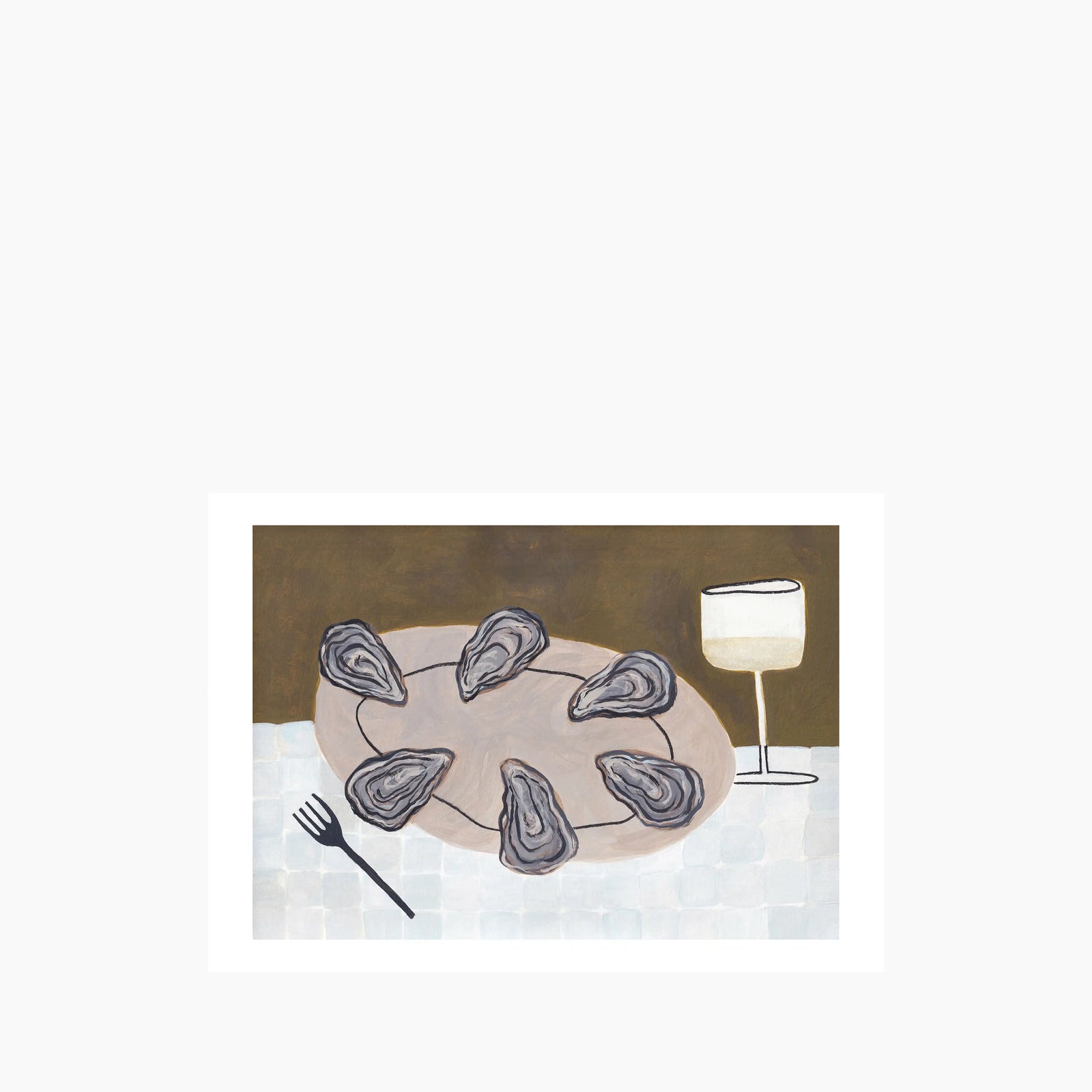 Oysters Please Graphic Print