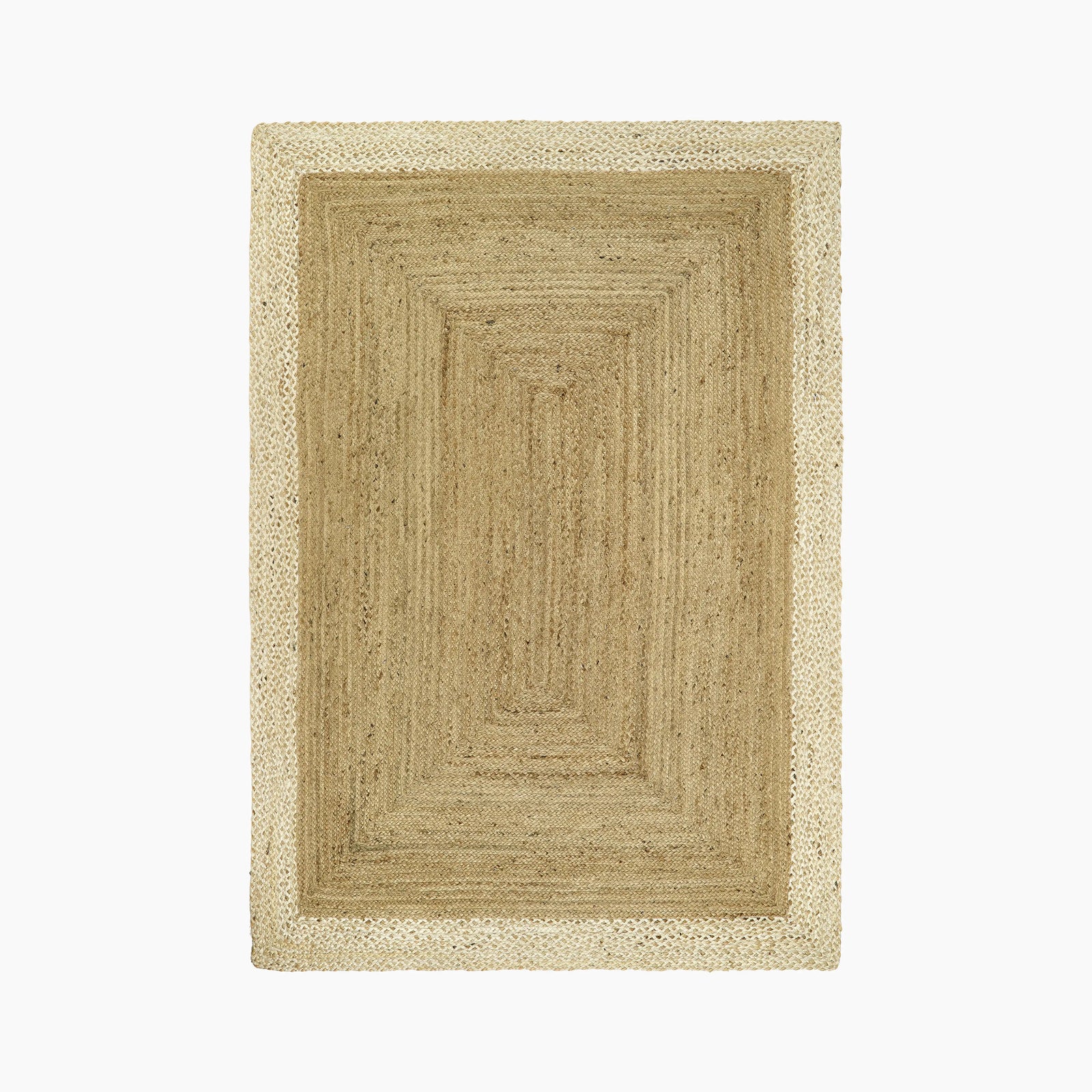 Jenson Jute Rug | White & Natural