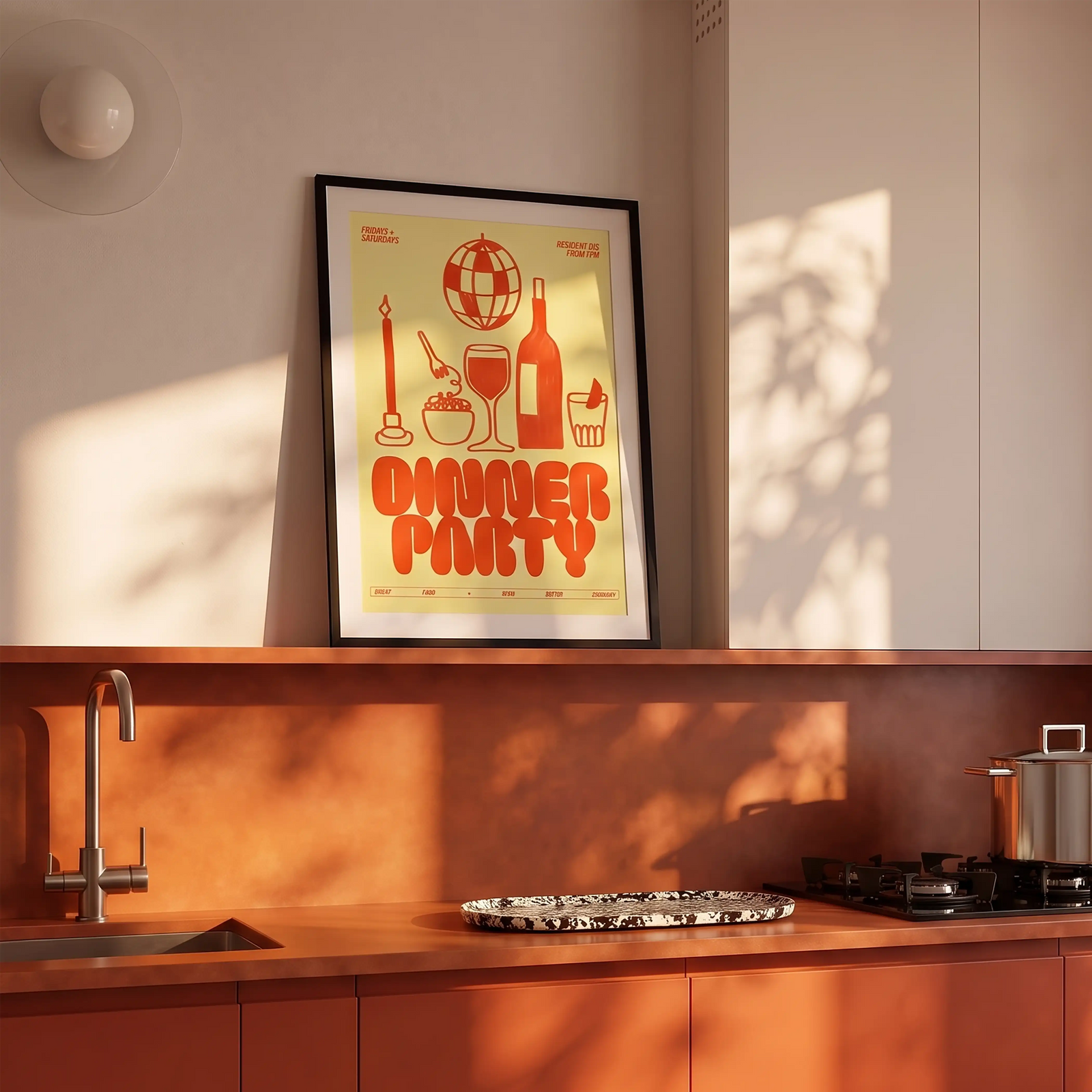 Dinner Party Graphic Print