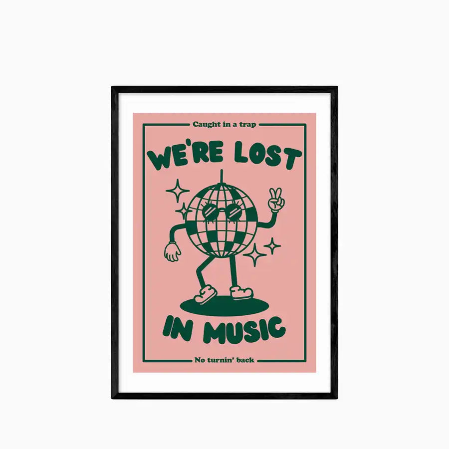 Lost In Music Graphic Print