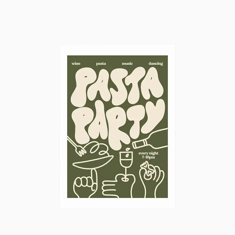 Pasta Party Graphic Print