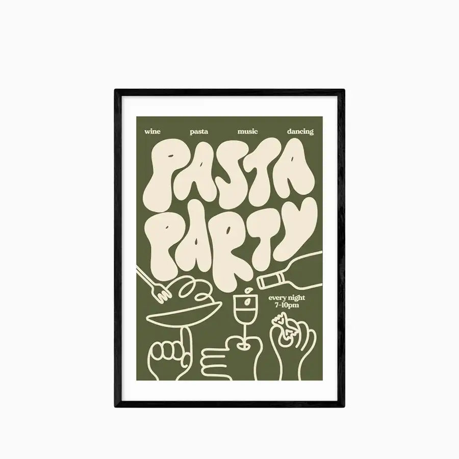 Pasta Party Graphic Print