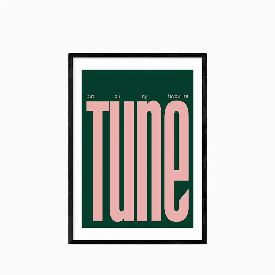 Put On My Favourite Tune Graphic Print