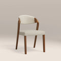 Kennedy Dining Chair | Speckled Stone Sustainable Boucle & Walnut