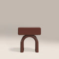Kudo 1 Drawer Bedside Table | High Gloss Burgundy