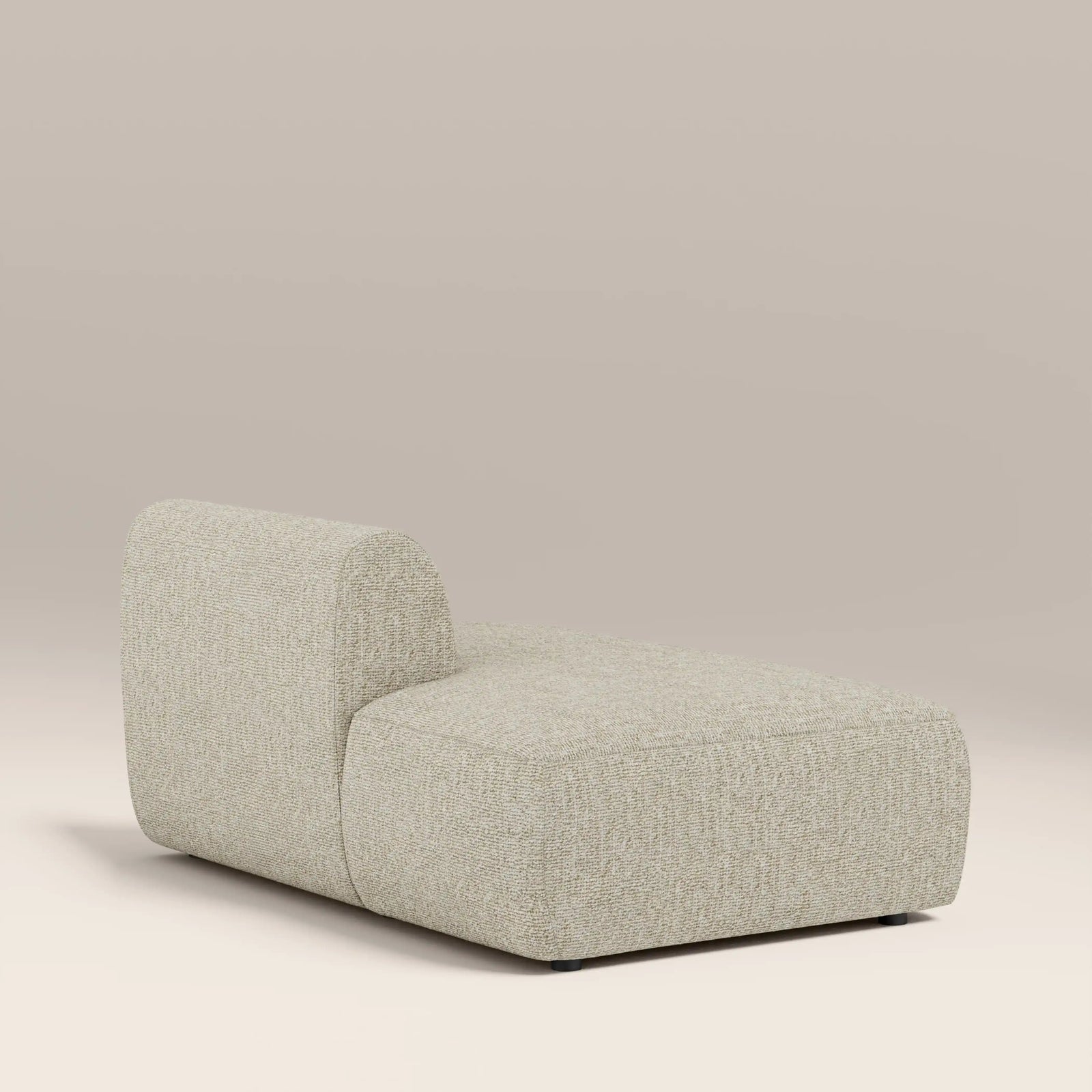 Malmo Left Divan Module Section | Oatmeal Woven Boucle