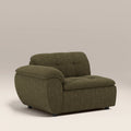 Bamba Left Hand Module Section | Olive Green Velvet Chenille