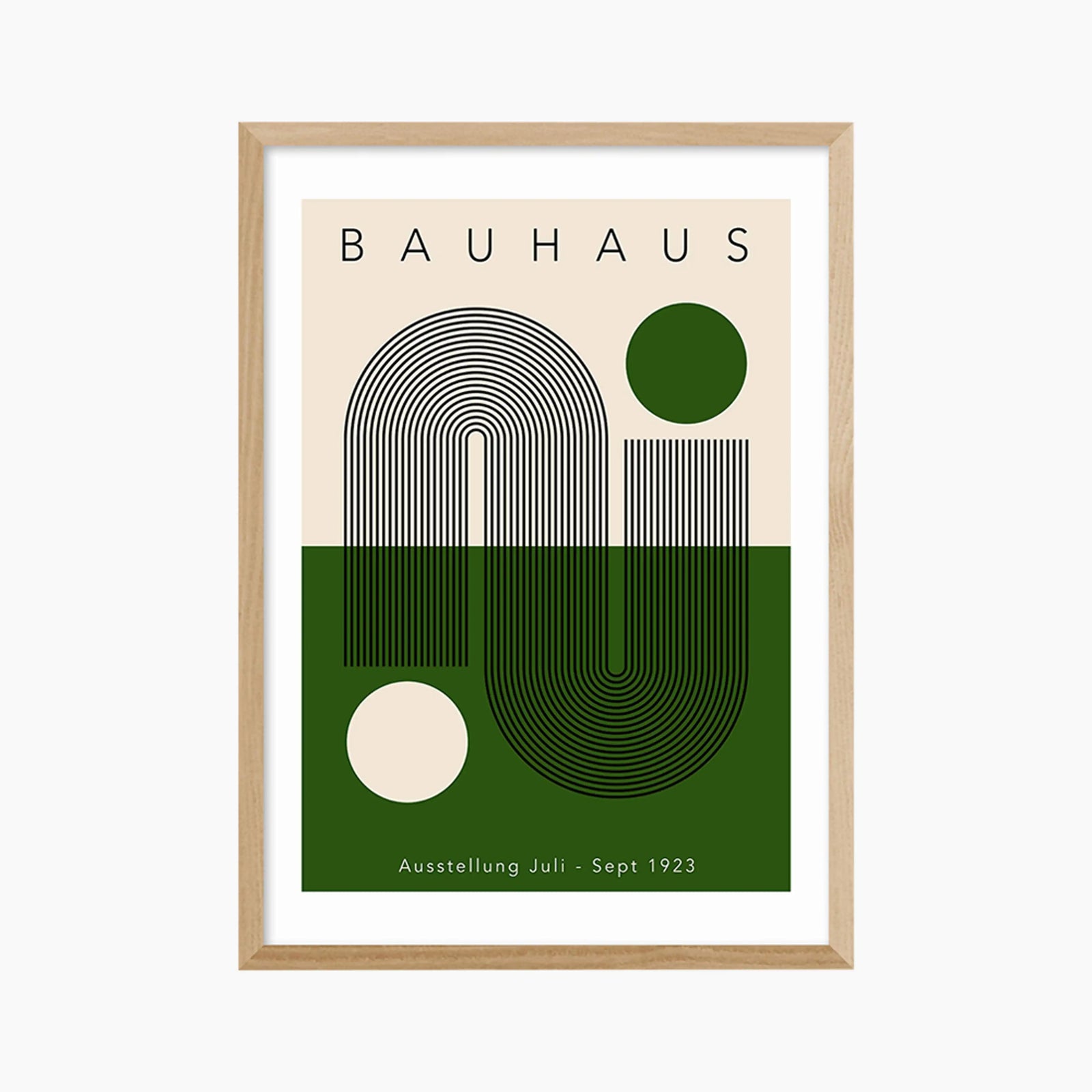 Bauhaus Green Graphic Print