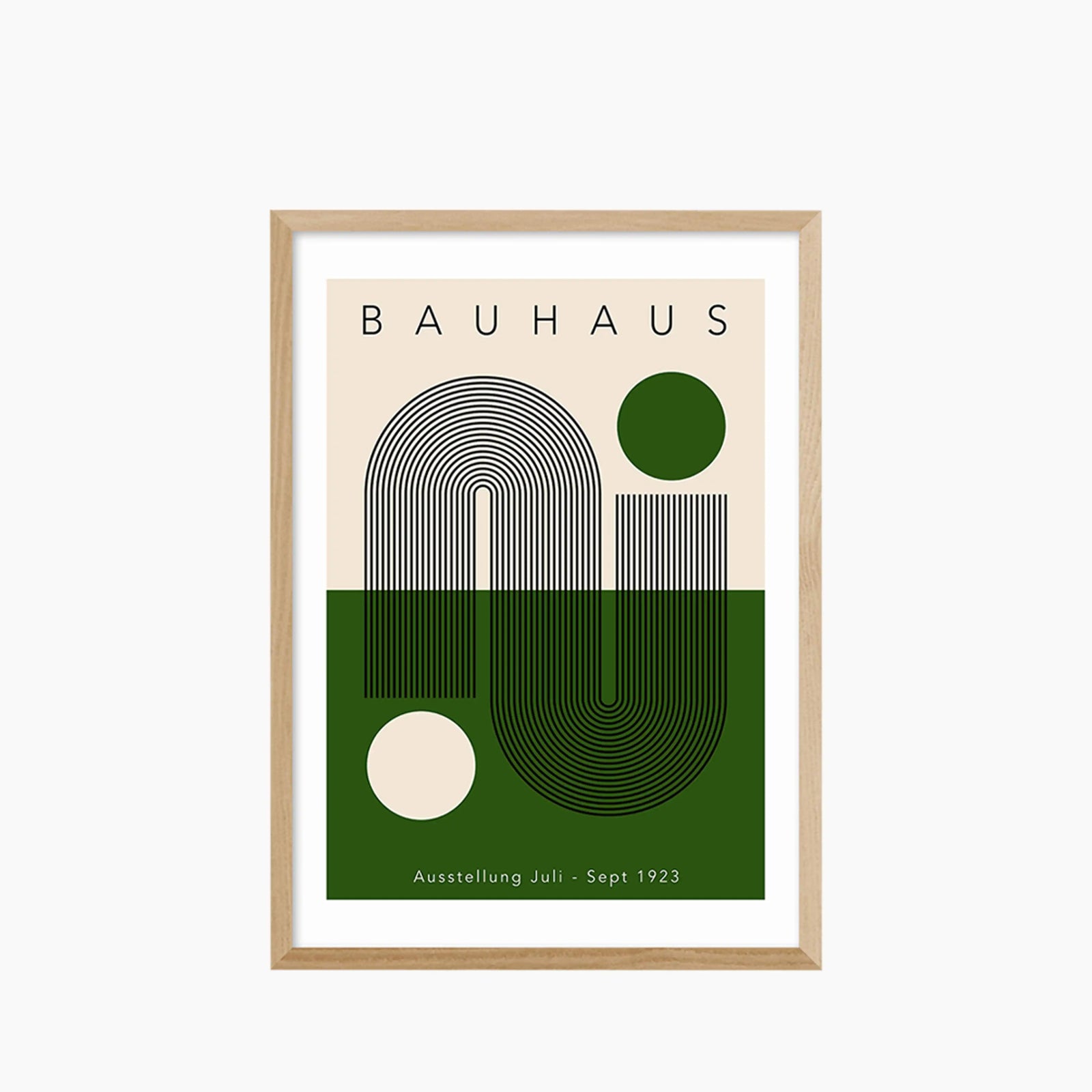 Bauhaus Green Graphic Print