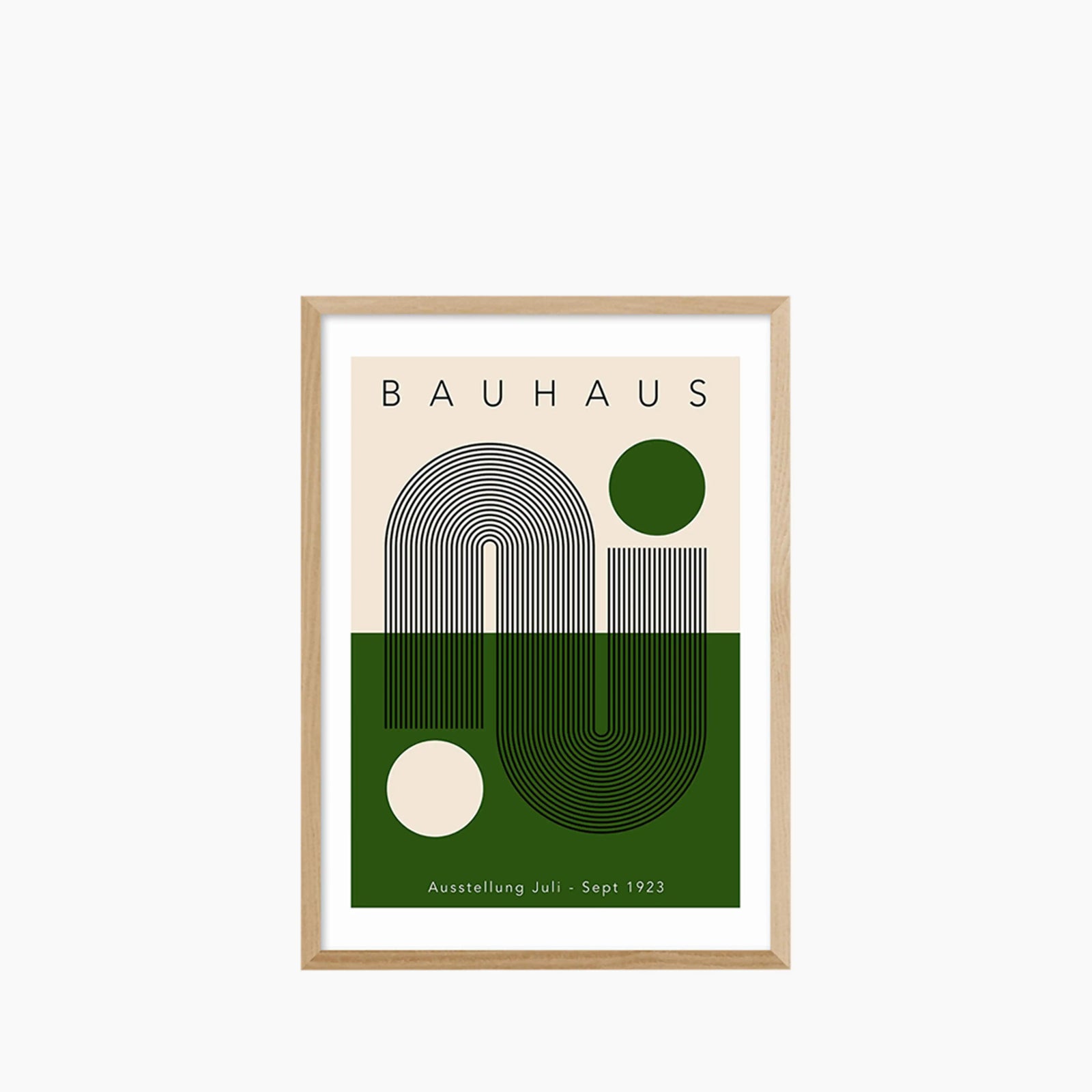 Bauhaus Green Graphic Print
