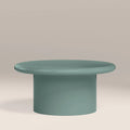 Layah Round Coffee Table | High Gloss Sky Blue