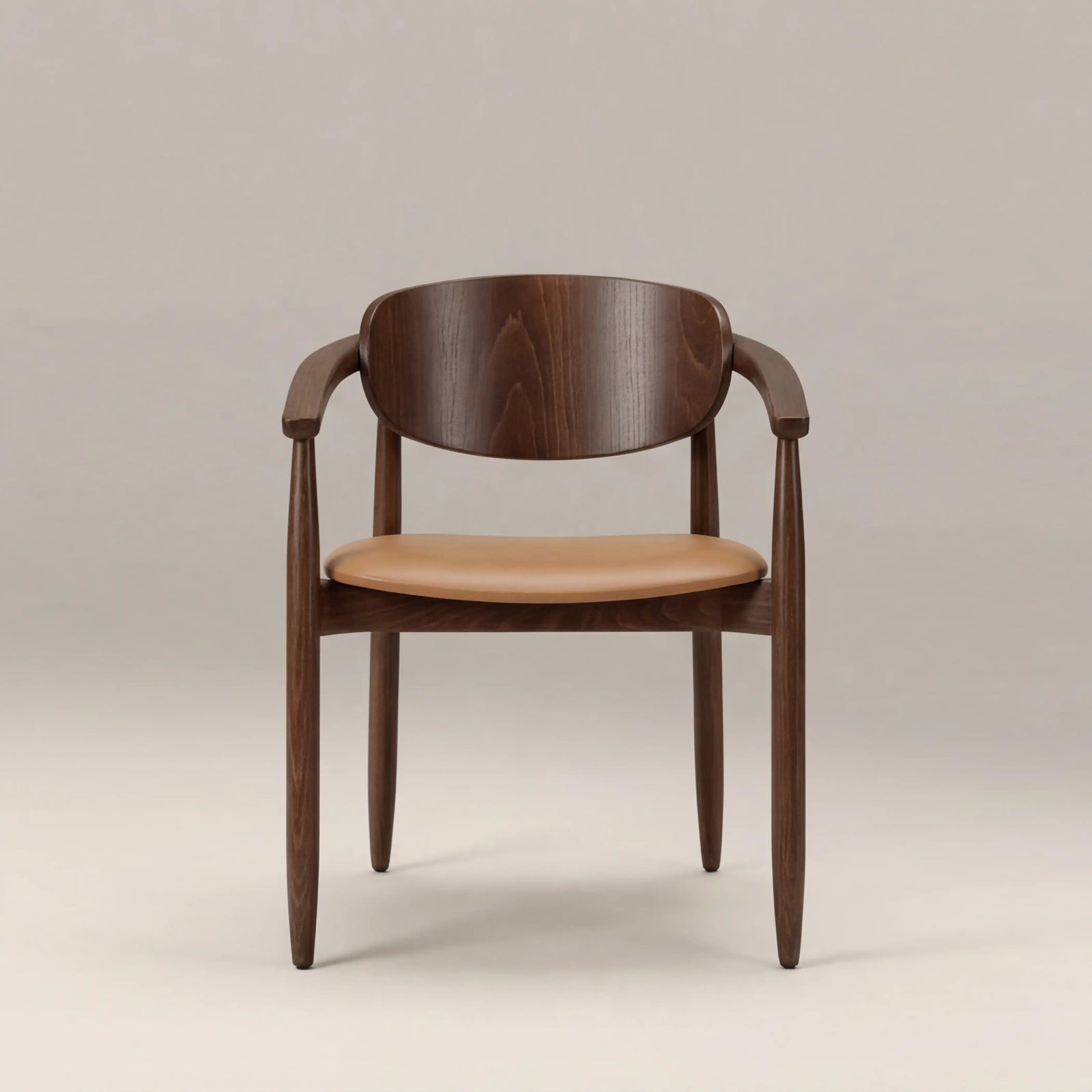 Emrik Wooden Carver Dining Chair | Upholstered Seat & Wide Backrest