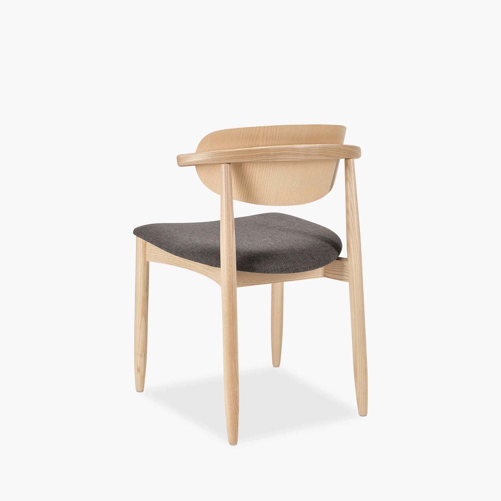 Emrik Wooden Dining Chair | Upholstered Seat & Mixed Material Backrest