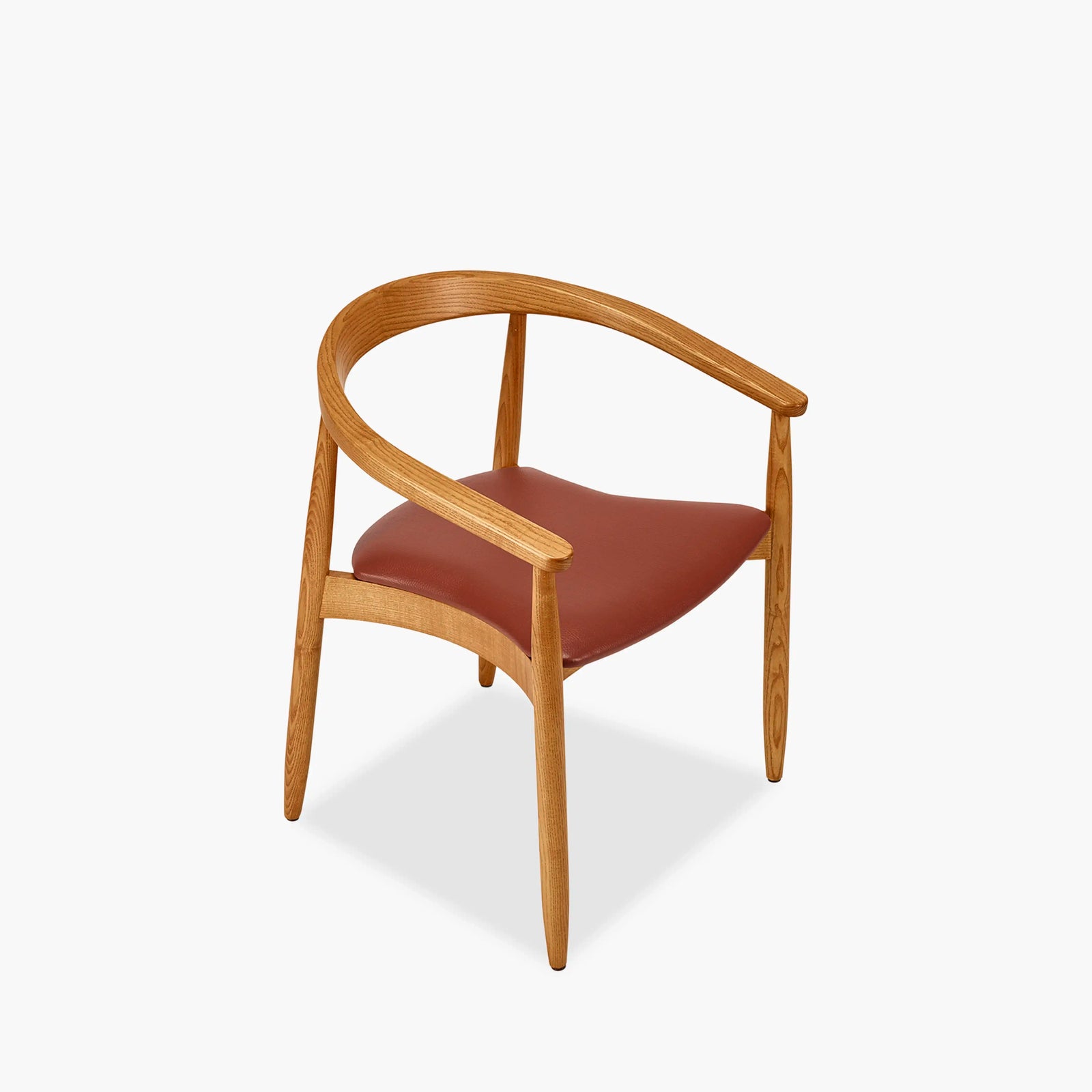 Emrik Carver Wooden Dining Chair | Upholstered Seat