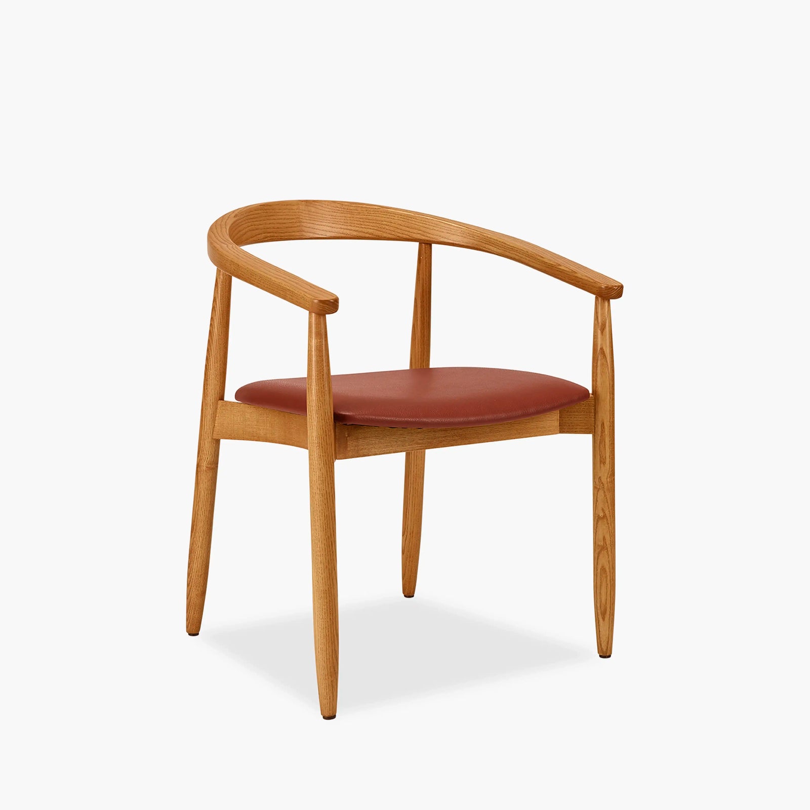Emrik Stackable Carver Wooden Dining Chair | Upholstered Seat
