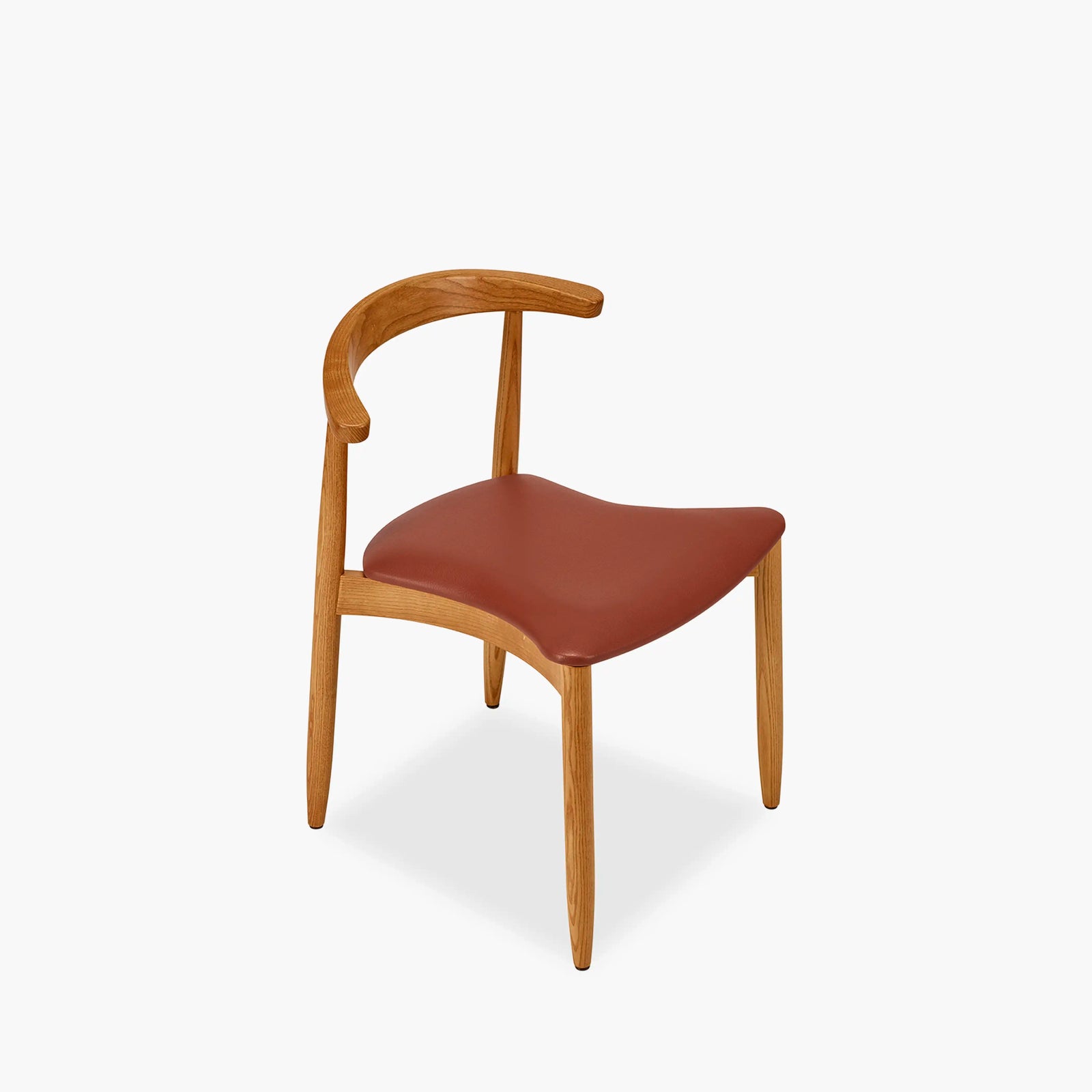 Emrik Stackable Wooden Dining Chair | Upholstered Seat