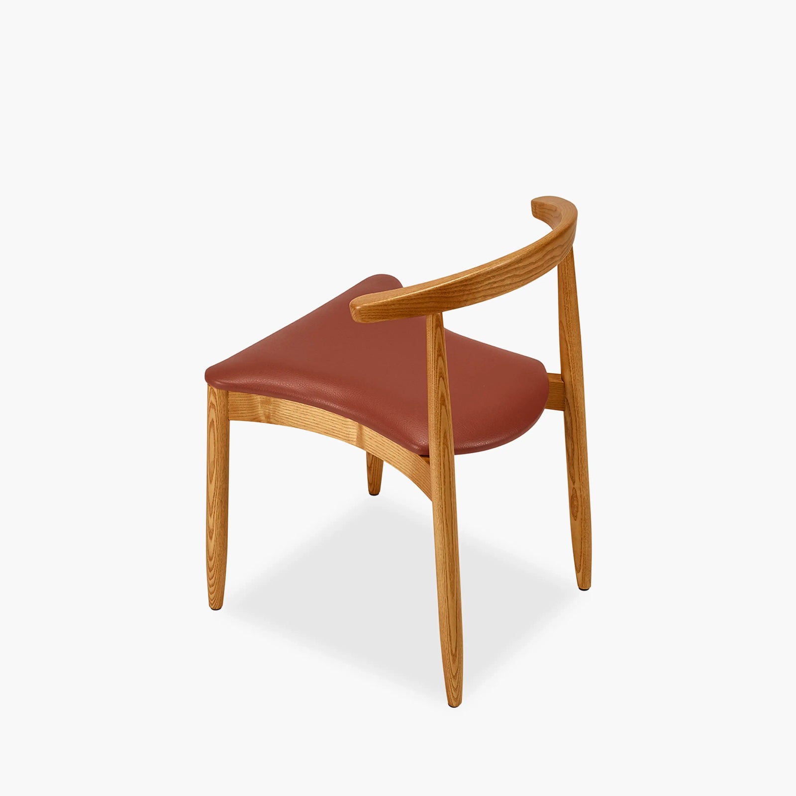 Emrik Stackable Wooden Dining Chair | Upholstered Seat
