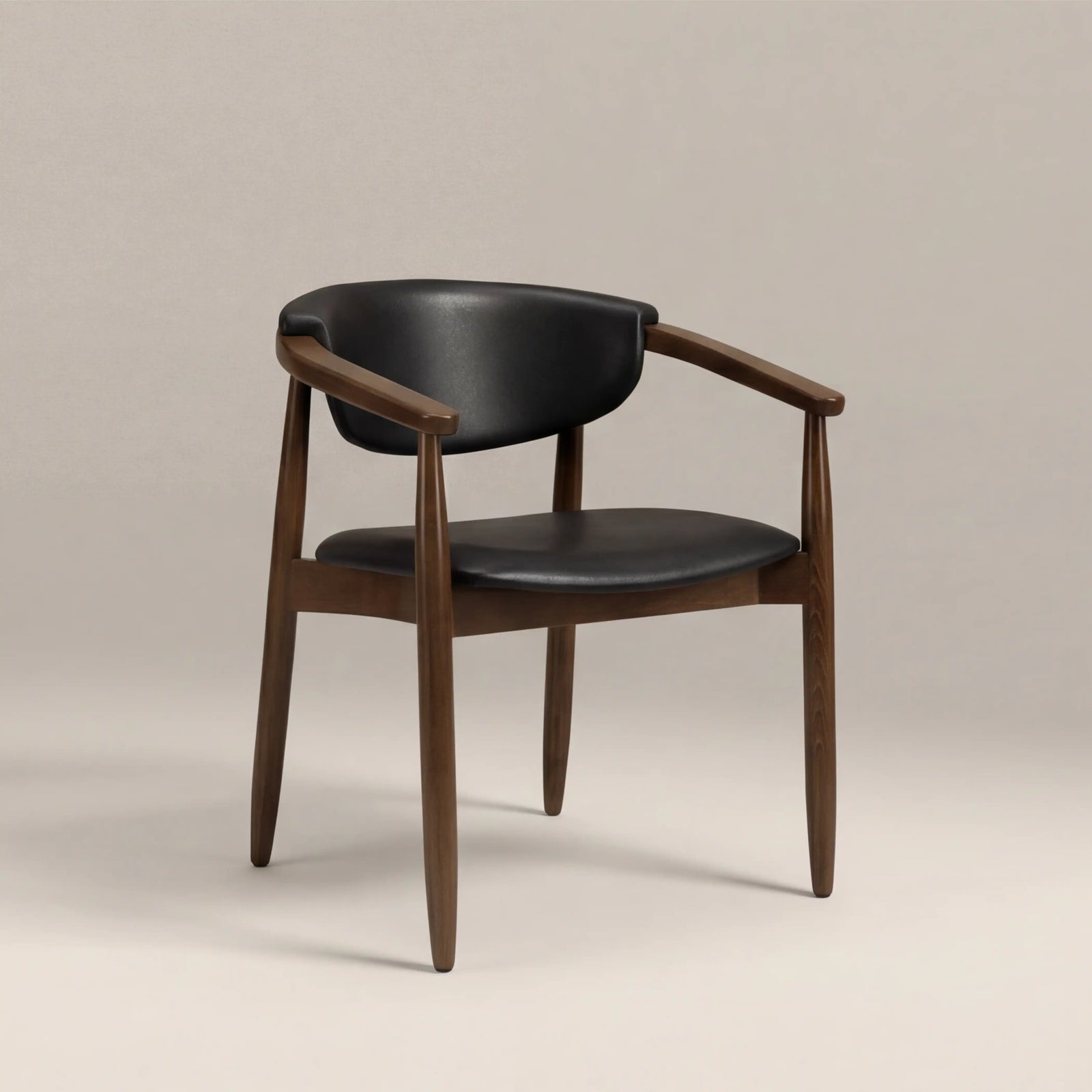 Emrik Wooden Carver Dining Chair | Upholstered Seat & Upholstered Backrest