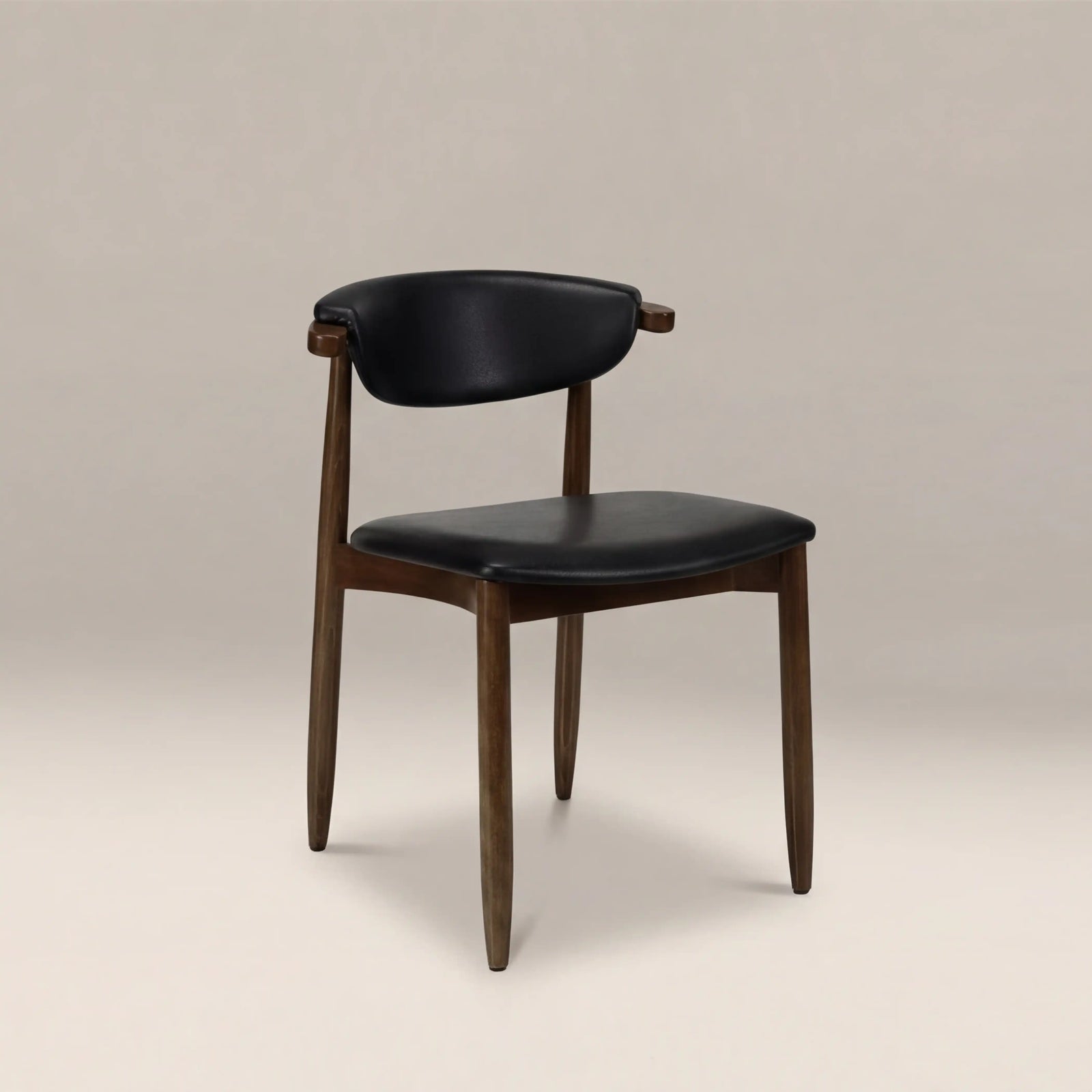 Emrik Wooden Dining Chair | Upholstered Seat & Upholstered Backrest
