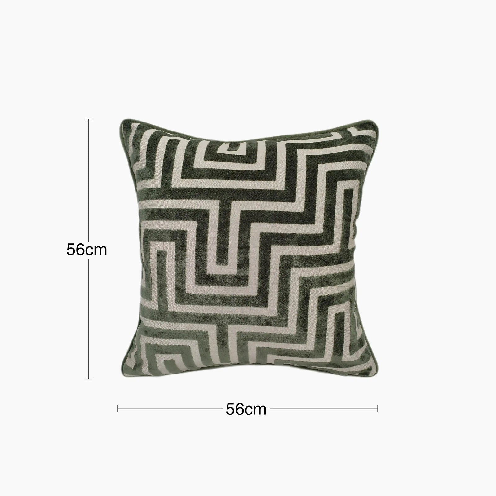 Connelly Large Square Velvet Cushion | Sage Green