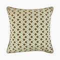 Nexo Large Square Fabric Cushion | Whiskey Brown & Cream