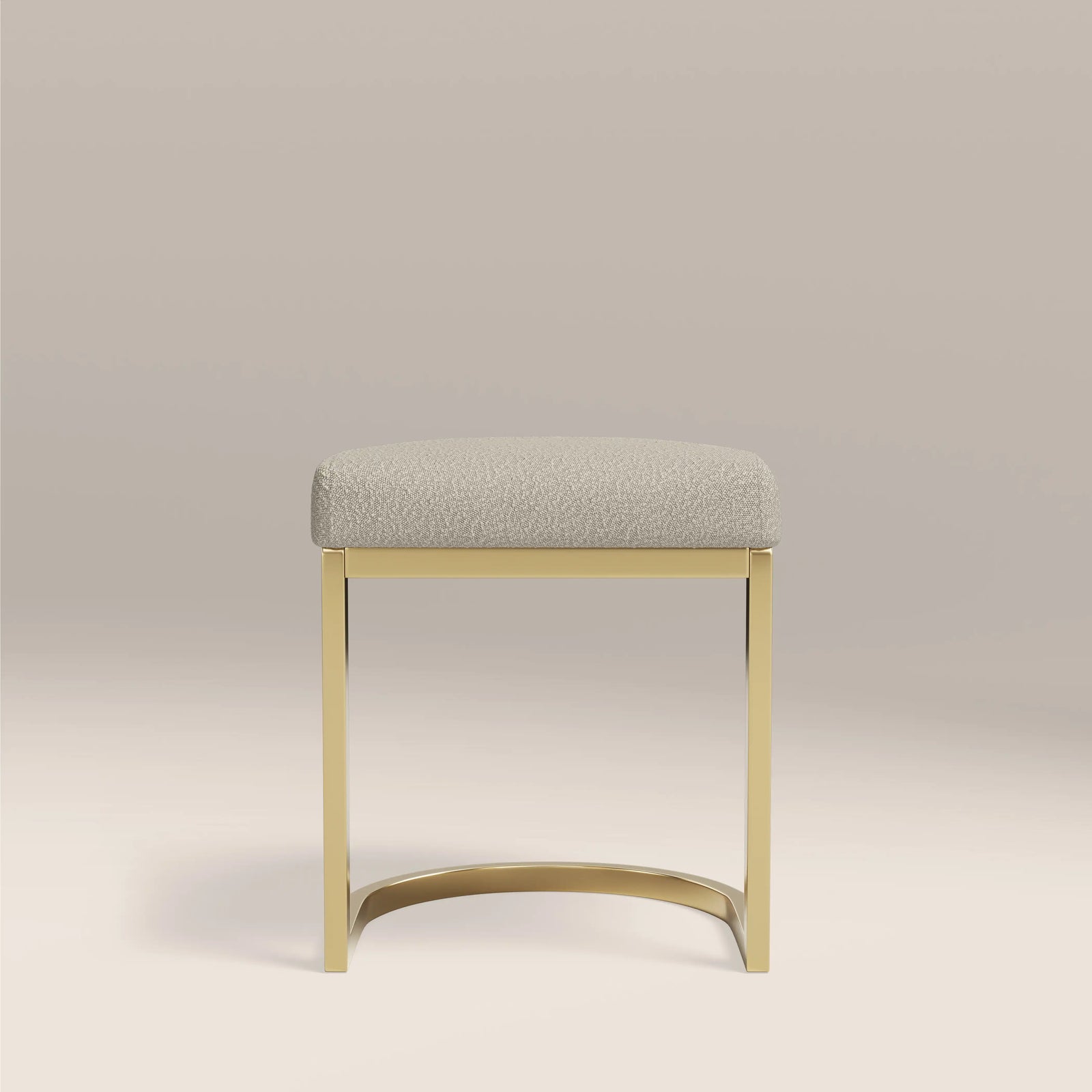 Matteo Low Stool | Speckled Stone Sustainable Boucle