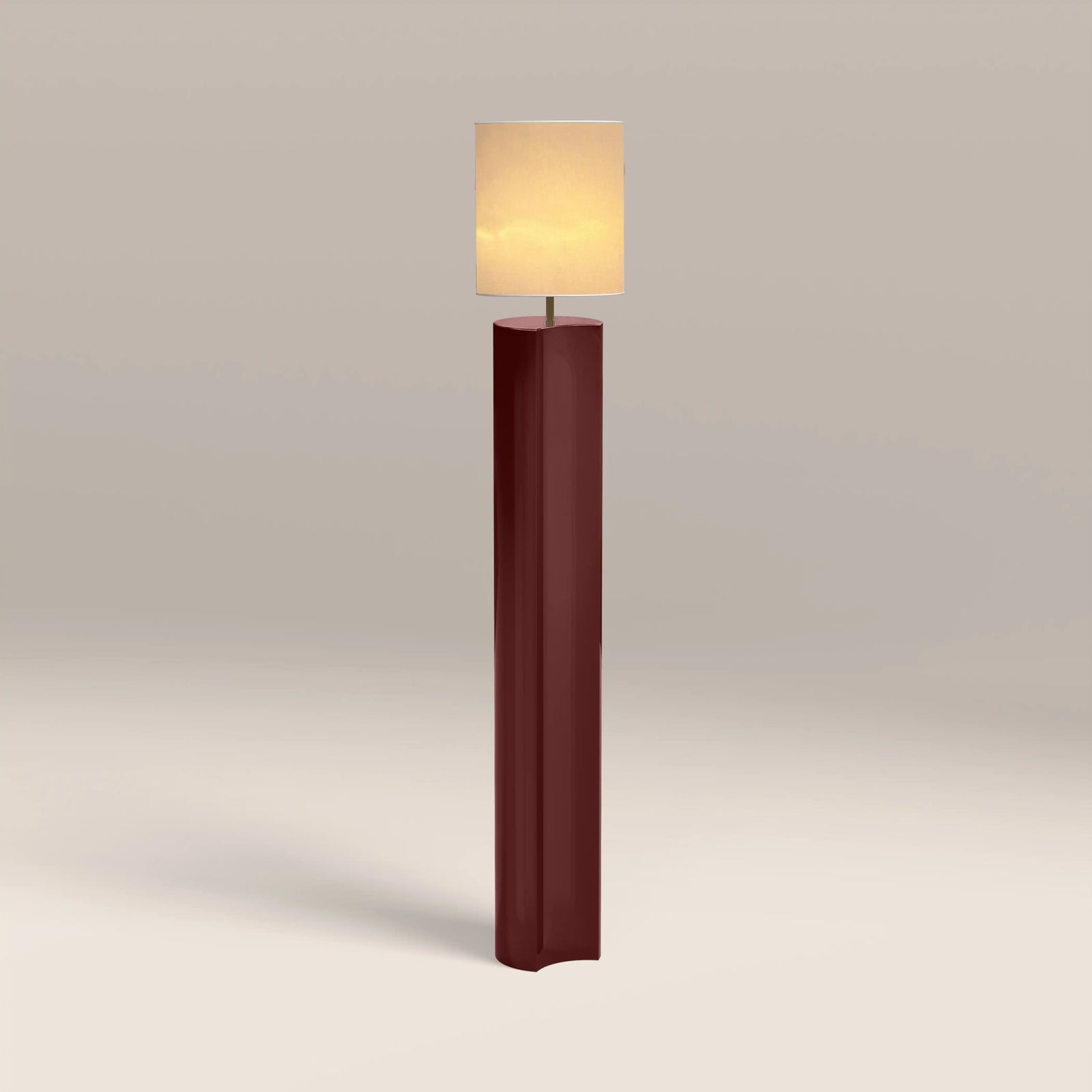 Milad Floor Lamp | High Gloss Burgundy